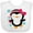 AA-White, variant on Inktastic Penguin Girl Snowflakes Girls Baby Bib