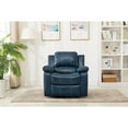 thumbnail image 3 of Comfort Pointe Clifton Navy Blue Faux Leather Glider Rocker Recliner, 3 of 12