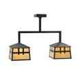 thumbnail image 5 of Meyda Tiffany 110940 Stillwater 2 Light 33" Wide Linear Pendant - Brown, 5 of 7