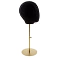 thumbnail image 3 of Mannequin en Daim Tête Chapeau Rack Perruque Support Présentoir Noir, 3 of 9