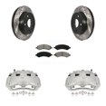 thumbnail image 1 of Transit Auto Front Disc Brake Coated Caliper Drilled Slotted Rotors and Semi-Metallic Pads Kit for Car Dodge Ram 1500 KCD-100199S, 1 of 11