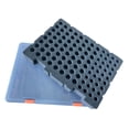 thumbnail image 2 of Bunblic Boîte de Rangement pour Piles Portable Support AA AAA Étui de Transport Grande Capacité avec Doublure en Mousse Conteneur pour Atelier de Réparation Domestique Voyage Transparent Gris, 2 of 8