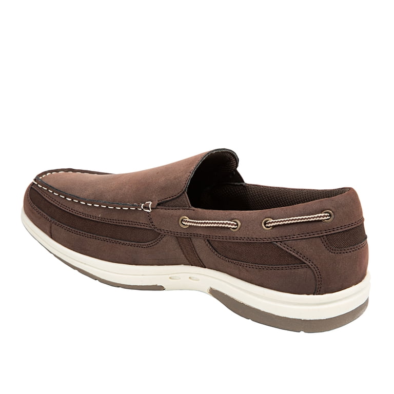 Deer Stags Mens Size 9 Dark Brown Bowen Memory Foam Slip On Boat Loafer Shoes Deer Stags Mens Size 9 Dark Brown Bowen Memory Foam Slip On  main image 3