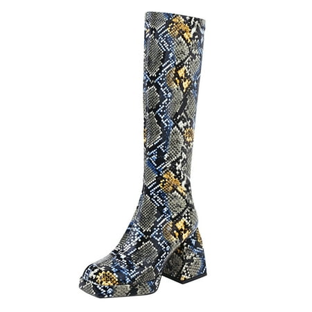 

wanyng boots thigh fashion pattern women s heels long flowers animal high platform shoes women s boots taupe riding boots over the knee rain boots