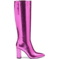 thumbnail image 4 of INC Womens Purple Pointed Toe Block Heel Dress Boots 5.5, 4 of 5