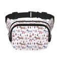 thumbnail image 1 of Balery Cute Dog Mochila Cinturón para Mujeres y Hombres, Bolsa de Cintura Impermeable de Doble Capa con Correa, 1 of 9