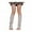 Beige, variant on 1 Pair Winter Leg Warm Ribbed Knit Strips Stretchy Fit Knitting Calf Socks with Heel Hole for Party Sports Yoga Dance