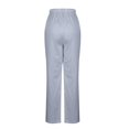 thumbnail image 4 of Women's Silk Satin Pajama Pants Loose Fit Lounge Wide Leg Elastic Waist Comfy Sleepwear Drawstring with Pockets Silver, 4 of 8