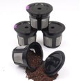 thumbnail image 5 of Chok Tasses K Réutilisables pour Filtres à Café Universels Rechargeables pour Cafetière à Portion Individuelle, Lot de 3 Dosettes Réutilisables, Noir, 5 of 5