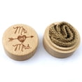 thumbnail image 3 of Workhe Rustic Wedding Wood Ring Holder Wedding wood ring holder Wedding Ring Bearer Box Engagement Engraving Wooden Rings Box, 3 of 9