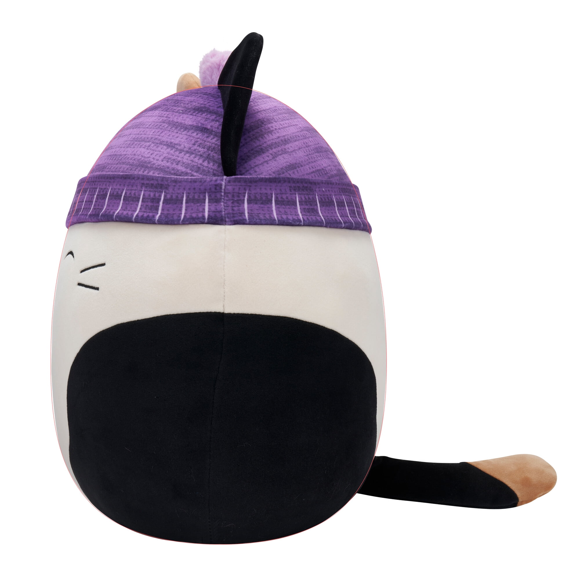 Squishmallows Original 14 inch Cam the Calico Cat with Purple Hat - Child's Ultra Soft Plush Toy