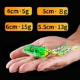 thumbnail image 2 of 3PC Frog Lure Fishing Lure 15g 13g 8g 5g Bionic Frog Frog With High Carbon Steel Double Hook Fake Bait, 2 of 4