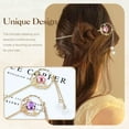 thumbnail image 2 of 8 Pieces Retro Vintage Asian Japanese Chinese Hanfu Gold Metal Flower Hair Sticks with Pearl Pendants Fishtail Lotus Butterfly Long Hair Pins Forks Chopsticks Bun Updo Holders for Women Girls, 2 of 4