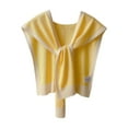 thumbnail image 5 of AUNVITO Women's Striped Knit Shawl Hooded Cape with Sleeves Versatile and Stylish for All Seasons, 5 of 5