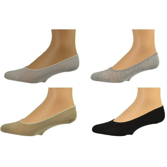 Sierra Socks Bamboo Socks for Women, Womens No Show Liner Socks, Low-Cut Seamless Toe Socks (Black/Gray/Khaki/White)