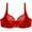 Red, variant on Bigersell Women's Bras Ladies Traceless Comfortable No Underwire Lace Breathable Gathering Bra Woman Underwear Female Nylon Open Back Sports Bra Plus Training Bra, Style 790, Khaki M
