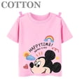 thumbnail image 5 of Camiseta de algodón de manga corta para niños y niñas, de marca, informal, a la moda, con estampado de dibujos animados de Disney Mickey Mouse, 5 of 5