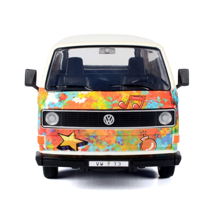 Volkswagen Type 2 (T3) Van White Metallic with Graffiti Graphics 1