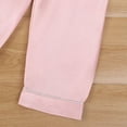 thumbnail image 6 of Cathalem Unisex Kids Boys Girls Pajama Sets Winter Long Sleeve Long Pants 2pcs Silky Sleepwear Button Down Loungewear Light Pink 5-6 Years, 6 of 7