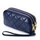 thumbnail image 5 of Sonducket Billeteras para mujer, tarjetero de diseño largo de PU de Color sólido, monedero multitarjeta con tres cremalleras, bolso suave para Type3 NO3, 5 of 6