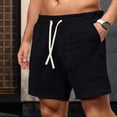 thumbnail image 2 of Men’s Textured Jogging Shorts Vintage Casual Summer Bottoms, 2 of 8