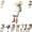B, variant on Lethargic Leggy Pot Funny Planter Set, 5.91 in Resin Succulent Pots Multicolor Desk Planters for Home and Office