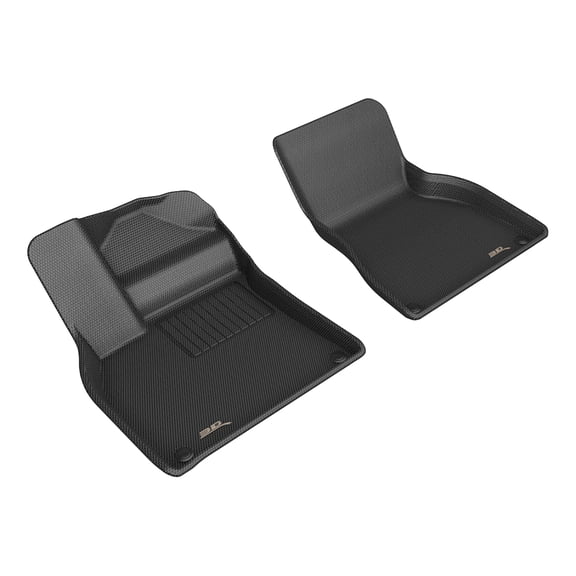 3D MAXpider Kagu Floor Mat (Black) Compatible with Porsche Macan Electric 2025 - Front Row