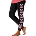 thumbnail image 3 of TaTaai Women Easter Random Print Skinny Yoga Pants Casual Fashion Leggings Stretchy Fabric Ladies Fitness Workout Daily Street Wear Non-See-Through No Fading Comfortable Stylish Pants Gift, 3 of 5