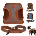 thumbnail image 1 of Plush Dog Winter Harness and Leash Set Breathable Pet Vest Warm Fleece Lined, 1 of 4