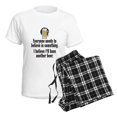 thumbnail image 4 of CafePress - Beer Believe Women's Light Pajamas - Women's Short Sleeve Print T-Shirt and Pants Light Cotton Pajama Set, 4 of 7
