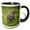 Black/White, variant on 3drose, Tanzania. African Leopard Stalking Prey, Serengeti National Park., 11oz Mug
