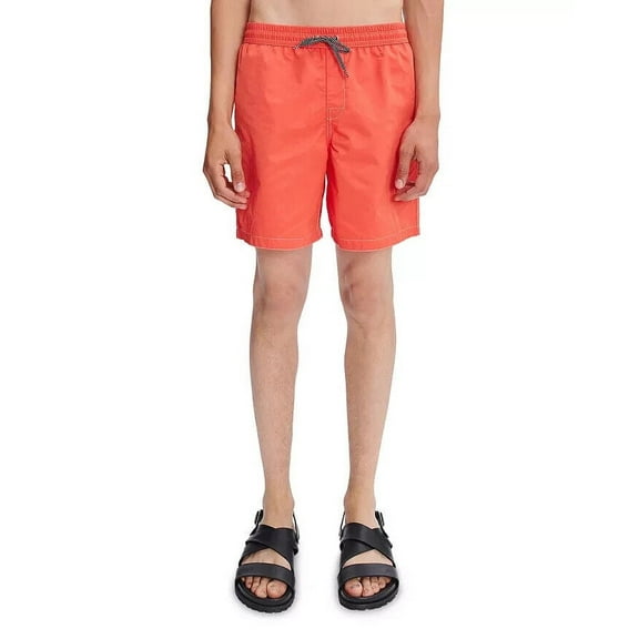 A.P.C. Men's Louis Solid Regular Fit Swim Trunks in Coral-2XL