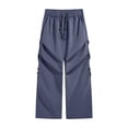 thumbnail image 3 of Pantalon Décontracté à Coupe Ample et Jambe Droite pour Tous les Jours avec Design Plissé, Adapté à la Mode de Rue Extérieure d'Automne et au Style Polyvalent, 3 of 4