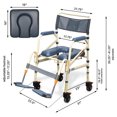 thumbnail image 5 of SB7e Lightweight Aluminum Folding Rolling Shower Chair - Great for Travel, 5 of 9