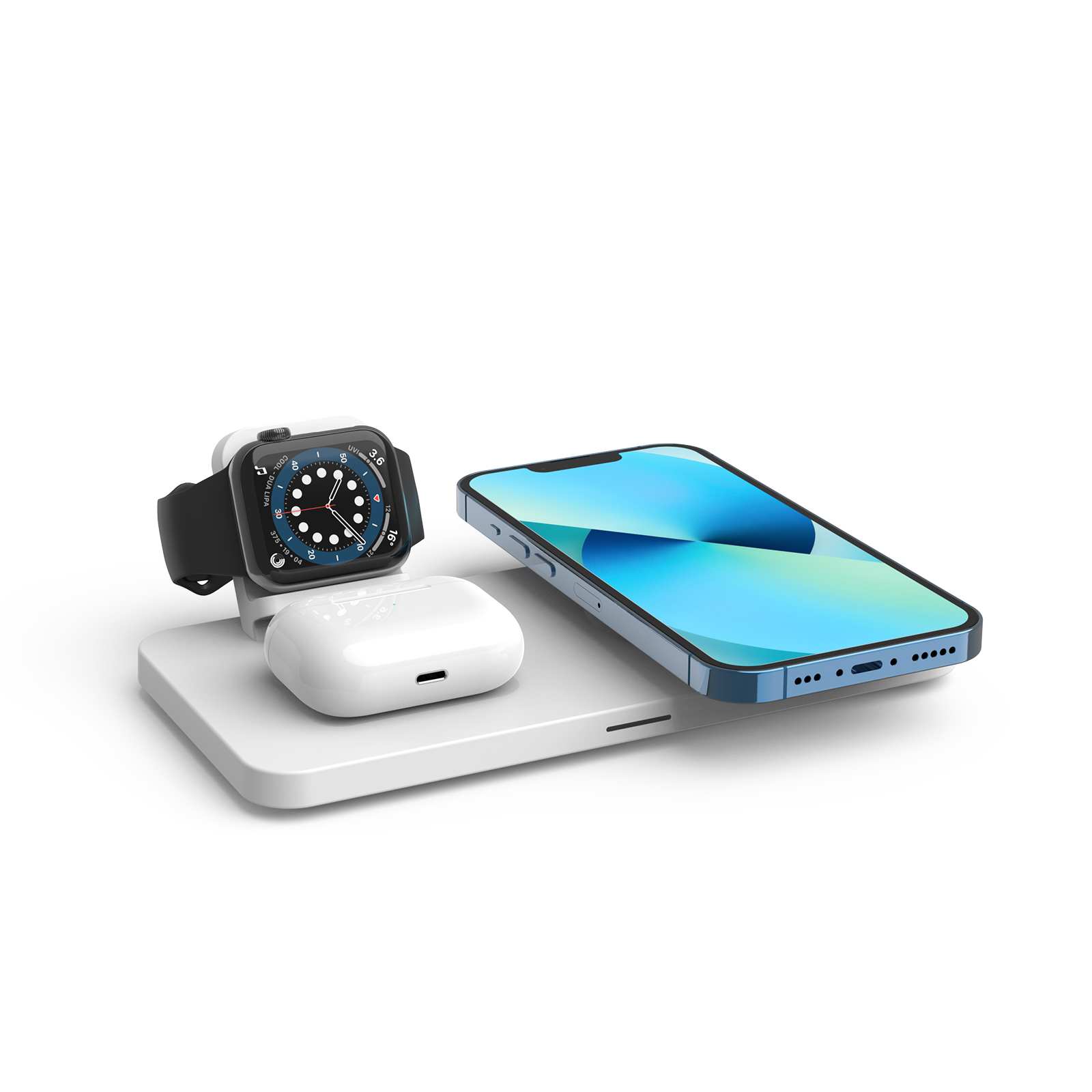 YFZN M17 Magnetic Wireless Charger for iPhone: 3 in 1 Travel ChargingStation for Apple Devices for iPhone 16 15 14 13 12 Pro MaxPlus - Wireless  Charging Pad for Apple Watch Series &Airpods Series