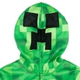 thumbnail image 2 of Minecraft Creeper Big Boys Fleece Zip Up Hoodie Little Kid to Big Kid, 2 of 5