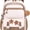 1PCS-Coffee, variant on Cute Casual College School Bookbags, Large‑Capacity Lightweight Backpack, Travel Daypack for Teens