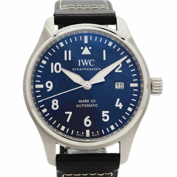 Pre-Owned IWC Schaffhausen Pilot's Watch Mark 20 IW328203 Navy Dial Men's
