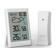 BALDR Wireless Indoor & Outdoor Thermometer Hygrometer (White)