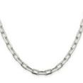 thumbnail image 2 of 925 Sterling Silver Cable Chain Styles Necklace 5.5 mm Diamond-cut Long Link 18 inch, 2 of 4