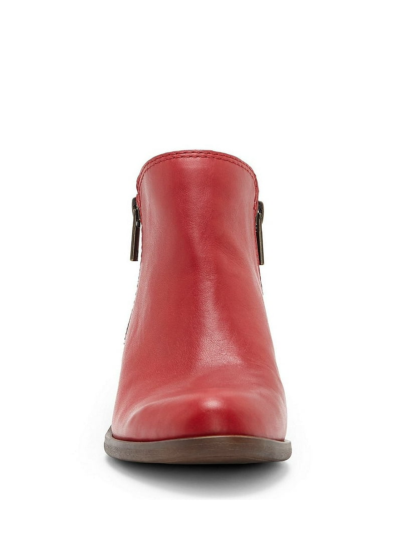 Lucky Brand Women's Floriniah Ankle Boot - Side-Zip Western Style With Stacked Heel