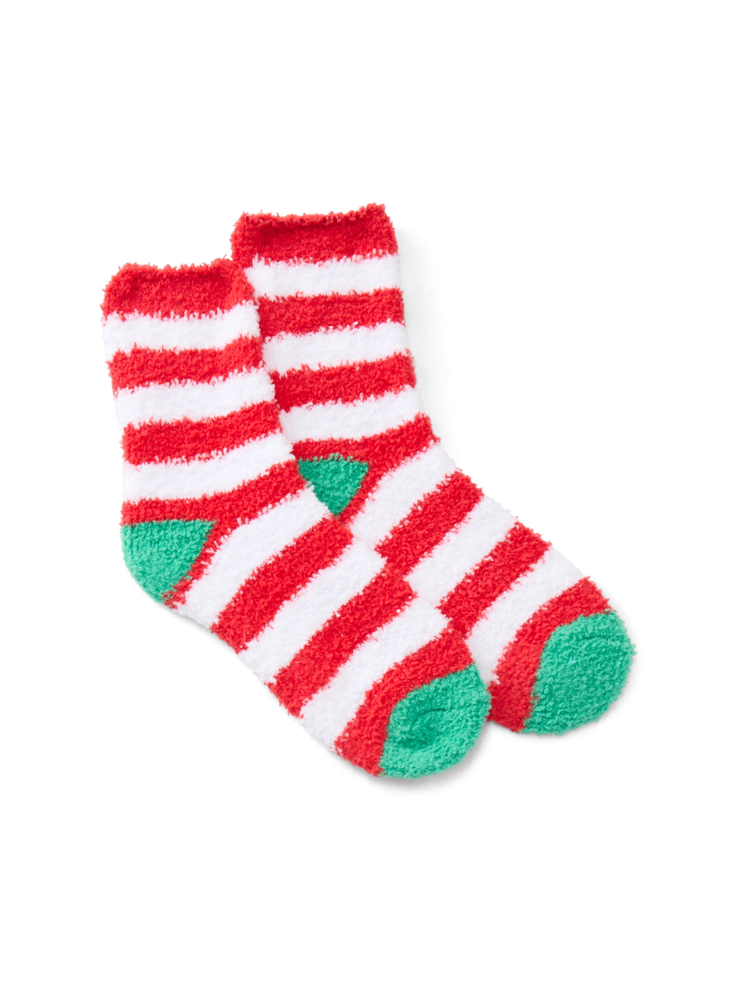 Peanuts Women's and Women's Plus Christmas Print Henley Sleepshirt and Plush Socks Set, 2-Piece, Sizes XS-3X