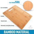 thumbnail image 3 of Zulay Kitchen Planches à Découper en Bois de Bambou, 3 of 6
