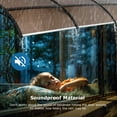 thumbnail image 5 of 120" x 40" Door Window Awning Exterior, Polycarbonate Cover Entry Door Outdoor Patio Awning Canopy, Front Door Overhang Awning for Sun Shutter, UV, Rain and Snow Protection, Hollow Sheet (Brown Board), 5 of 10