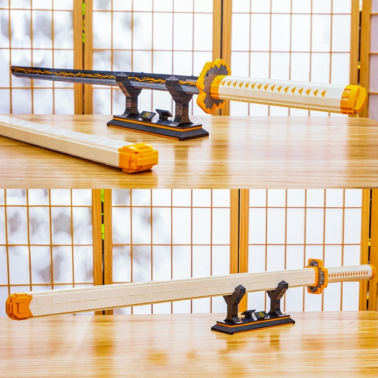 HI-REEKE Sword Demon Building Block Set Zenitsu Katana Anime