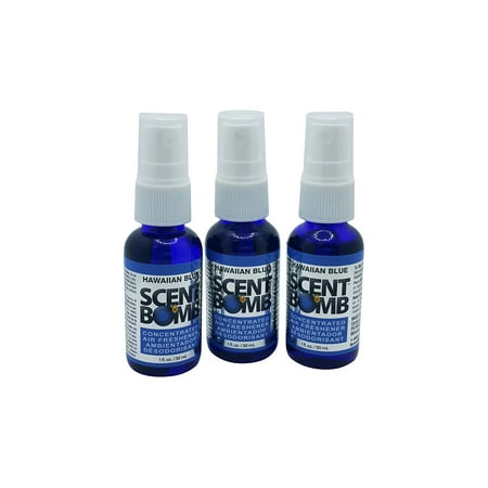 Air Freshener: Hawaiian Blue (3 Pack), Scent Bomb is powerful 100% oil based air freshener that will give you a long lasting smell! By Scent