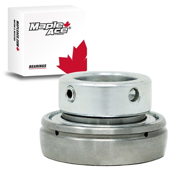 MAPLE ACE SA208-24G Insert Bearing 1-1/2" Bore Spherical Re-lube w/Eccentric Locking Collar