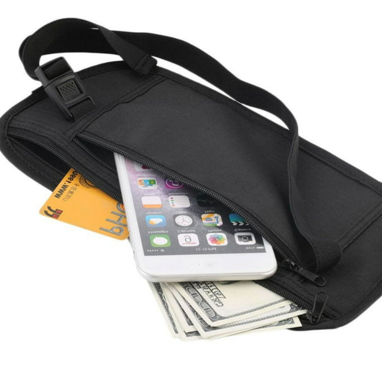 1 Waist Belt Bag Travel Pouch Hidden ID Passport Security Money
