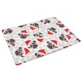 thumbnail image 2 of MKHERT Cute Santa Pug Dog with Paw Prints Christmas Design Doormat Rug Home Decor Floor Mat Bath Mat 30x18 inch, 2 of 3