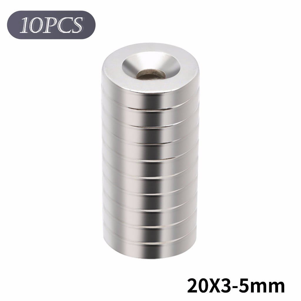 10 Pack Neodymium Rare Earth Magnets 3/4"x1/8" 